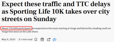 本周末！37万人挤爆多伦多街头！交通恐瘫痪 TTC紧急调整