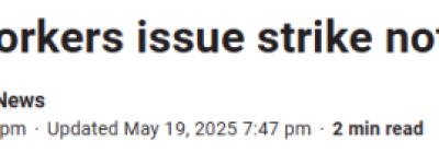 加拿大邮政工人3天后罢工！数百万居民、企业受影响