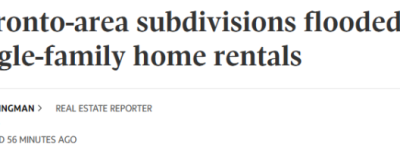 独立屋爆雷！万锦、奥罗拉出租房翻倍！大批新房买家拒绝”割肉”！