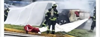 大温Costco停车场电动车爆炸！高速严重车祸，车辆起火！