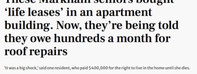 突然要掏210万元修屋顶！万锦于人村长者公寓租户集体炸锅！