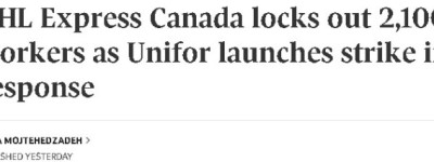 加拿大DHL全国性停工！Temu、Lululemon包裹或延误，影响5万客户