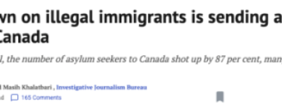 大批人从美国偷渡加拿大 每人每天领$224包吃住