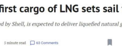 等了15年，加拿大首船液化天然气启航，正式进军亚洲市场！