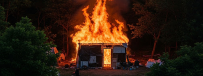 丙烷罐爆炸！北约克露营地火灾一人死亡，火焰高达40英尺