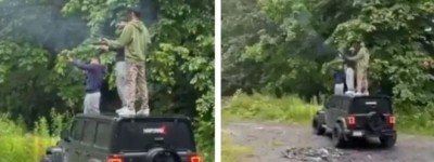 这些人光天化日持枪乱射，大温摩托车手路口惨死 太可怕