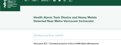 剧毒致癌灰尘超标19倍! 焚化炉毒害大温居民