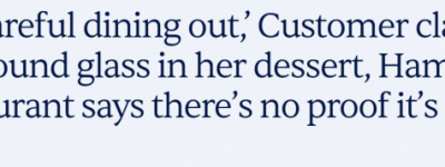 女子在甜品杯里吃出大块玻璃! 网友: 赶紧看医生, 可能致命!