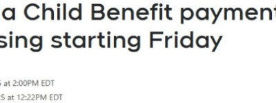 加拿大”牛奶金”大涨！6岁以下娃最高每年$7,997，本周五发放！