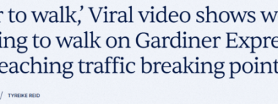 48分钟堵成3小时! 多伦多女子高速”发疯”干这事! 13万人围观