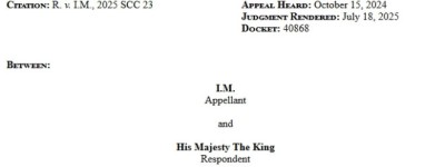 重磅！加拿大最高法院推翻青少年谋杀犯的”成人刑罚”！