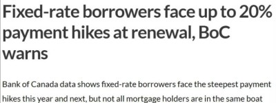 加拿大房贷族注意！这类人房贷或大涨40%！这些城市房价还在涨？
