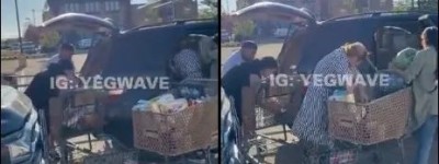 视频疯传：加拿大竟然开奔驰车明抢了 被拍竟然毫不在乎！