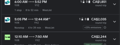 加国民众叫苦 部分机票价格暴涨数倍！温哥华停飞上海香港