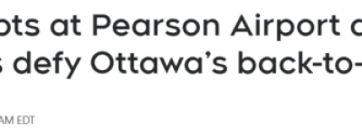 加航空乘撕毁”复工令”硬刚政府! 多伦多等多地机场爆发混乱