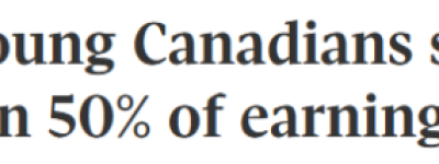 加拿大半数年轻人租房要花大半薪水! 网友: 另一半在家”啃老”!