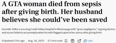 痛心！多伦多40岁孕妈产后4天离世！家属怒告医院延误救治