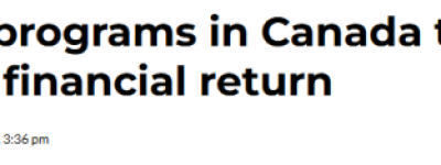 热门≠高回报! 加拿大这些专业才是”真香”: 毕业不到3年就回本