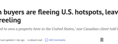凉了! 加拿大人纷纷撤离美国: 贱卖养老房和度假屋! 不愿再回头!