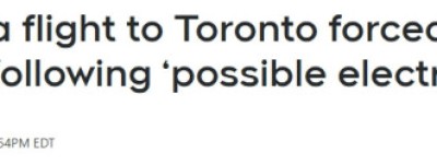 惊魂！加航飞多伦多航班紧急返航，滑梯疏散一人受伤！