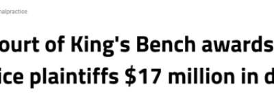 加拿大女婴感染RSV后四肢被截! 获赔$1700万! 法官判定医生失职!