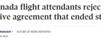 加航空乘投票否决了加薪协议，但不会再次罢工