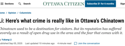 数据之外：渥太华唐人街的真实困境