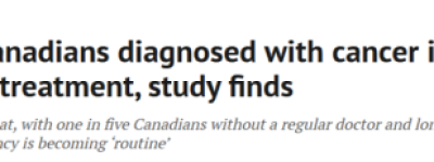 多伦多急诊变”垃圾桶”! 大批人查出癌症: 没有治疗, 只能回家!