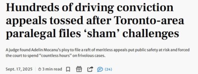 安省交通告票玩出新花样：骗过记分系统，法官一口气全驳回