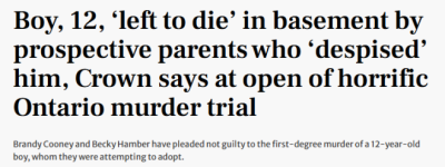 惨烈! 大多伦多12岁男孩在地下室被活活饿死! 生前遭虐待+囚禁!