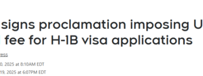 残暴! 美国外籍工人签证年费飙到10万美元! 打击印度人”钻漏洞”!