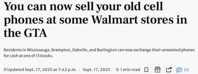 GTA沃尔玛惊现”新神器”: 只需3步, 旧手机秒变现金