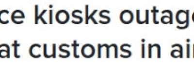 全国大乱！加拿大机场自助通关系统瘫痪，乘客被困无法下飞机