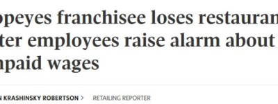 惊曝！Popeyes多伦多13家分店突遭关停，加盟商被撤销资格