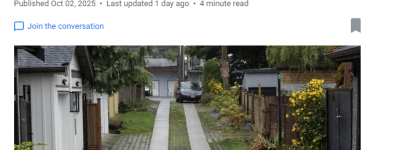 温哥华政府改造后巷！脏烂小巷变绿色大道！但钱得业主自己掏