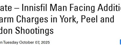 恐怖！男子涉嫌多伦多地区7处住宅枪击案，开125枪！