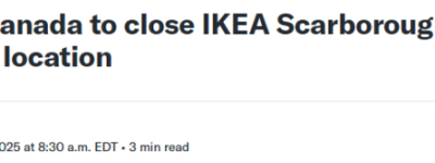 宜家士嘉堡STC店刚刚宣布2026年初关门！开业仅2年就撑不住了