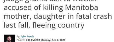 撞死母女逃回印度！卡车司机回加拿大被捕，却获准保释！