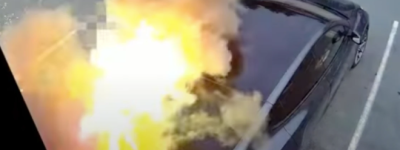 加拿大特斯拉车主这样充电引发爆炸：被视频拍下捡回一命