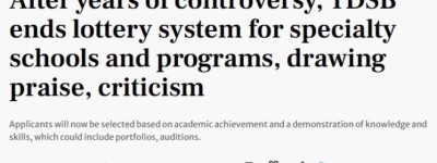 “振奋人心”！多伦多特长班取消抽签入学，回归靠实力拼成绩！