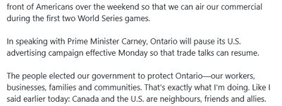 福特怂了! 被卡尼”教训”后, 下周暂停在美国投放反关税广告!