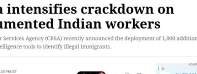 包机遣返！加拿大全国突袭无证印度人！数十人被捕，社区恐慌