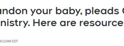 震惊！加拿大两名婴儿相继被遗弃，新生儿公交亭被弃不幸夭折