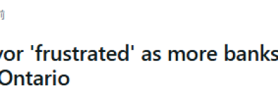 Scotiabank、TD掀”关门潮”: 安省多地彻底没银行了! 居民企业炸锅