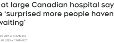 加拿大急诊爆仓200%、排36小时! 护士承认: 救谁全凭直觉