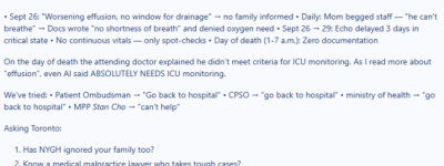 心碎! 华人怒曝: 父亲死在北约克全科医院, 心脏治疗拖延3天!