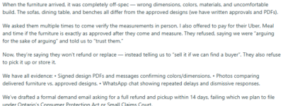 坑惨! 万锦屋主花$2万定制一套家具: 从中国运来, 全家当场傻眼!