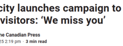 大幅折扣、加元等值! 美加边境城市放大招吸引加拿大人: 想你们了