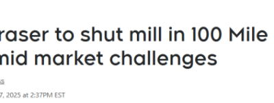 加拿大又一巨头宣布永久关厂, 数百人失业! 160年小镇惨遭”掏空”