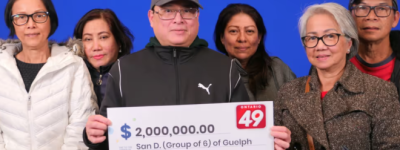 安省6位亚裔同事合买彩票中大奖：一人宣布提前退休